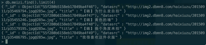 原数据为8条, 现在只显示前4条